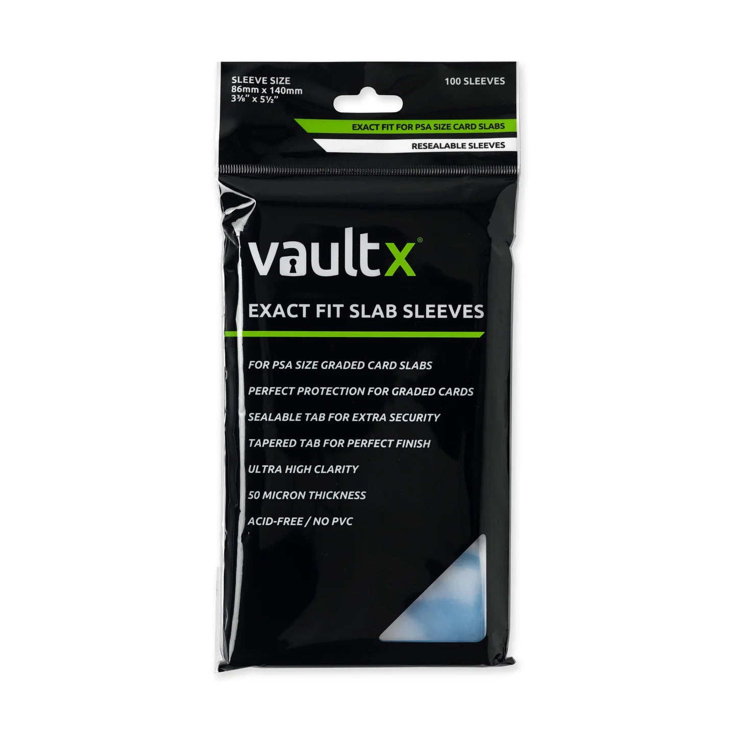Vault X Exact Fit 100 Slab Sleeves PSA