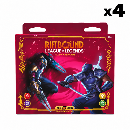 Riftbound: League of Legends - Vendetta Showdown Decks: Zed vs. Shen Display (4 count)