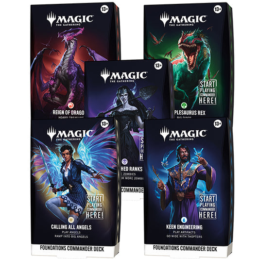 Magic: The Gathering - Reality Fracture Foundations Starter Commander Deck Set of 5 (PRE-ORDER)