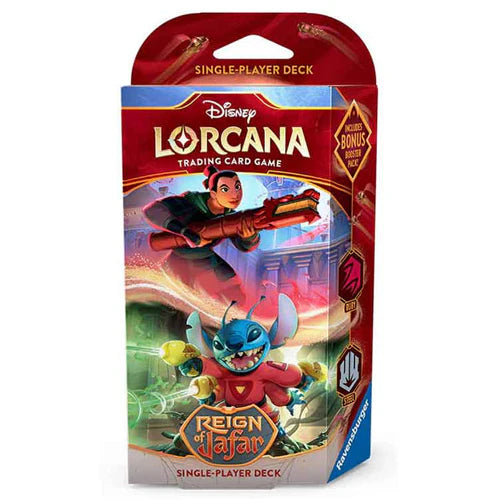 Disney Lorcana Set 8 - Reign Of Jafar Starter Deck Ruby / Steel