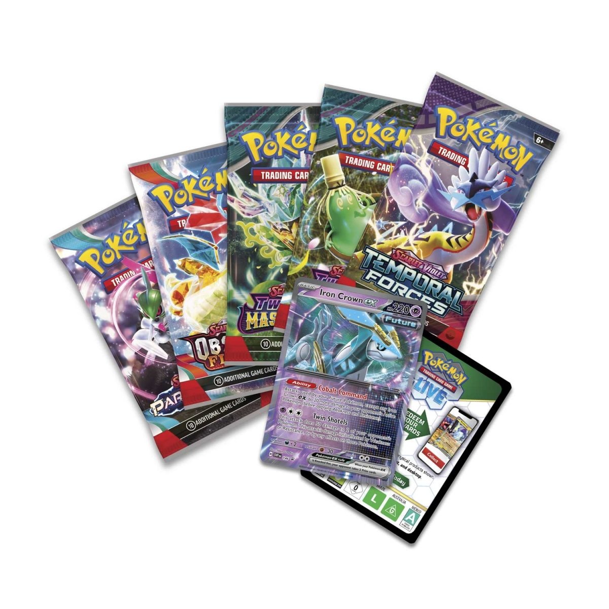 Pokémon Paradox Destinies Tin (Iron Crown ex)