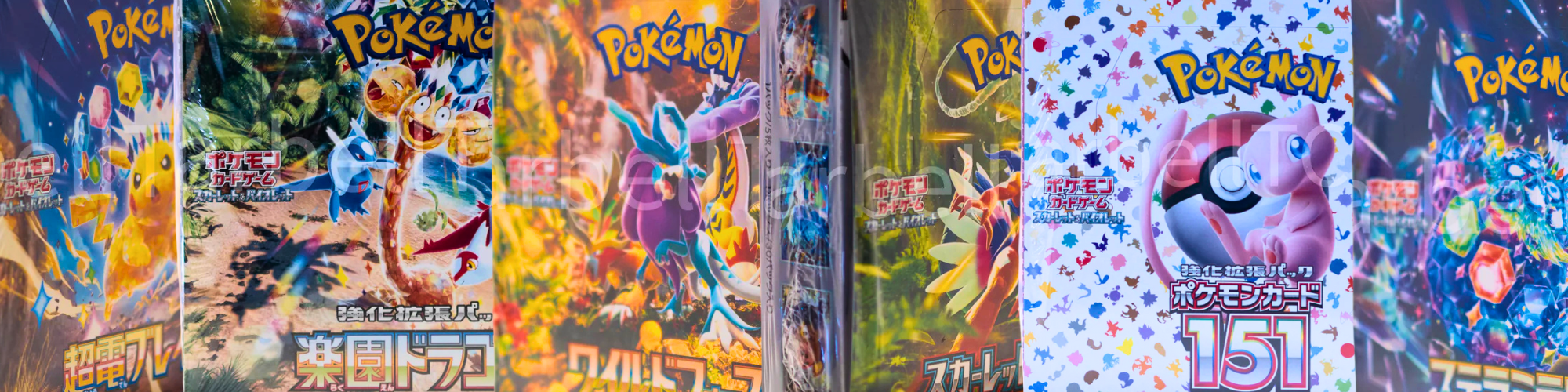 japanese pokemon card booster box decorative banner