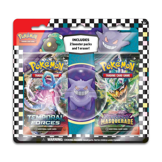 Pokémon 2 Booster Packs & Gengar Eraser