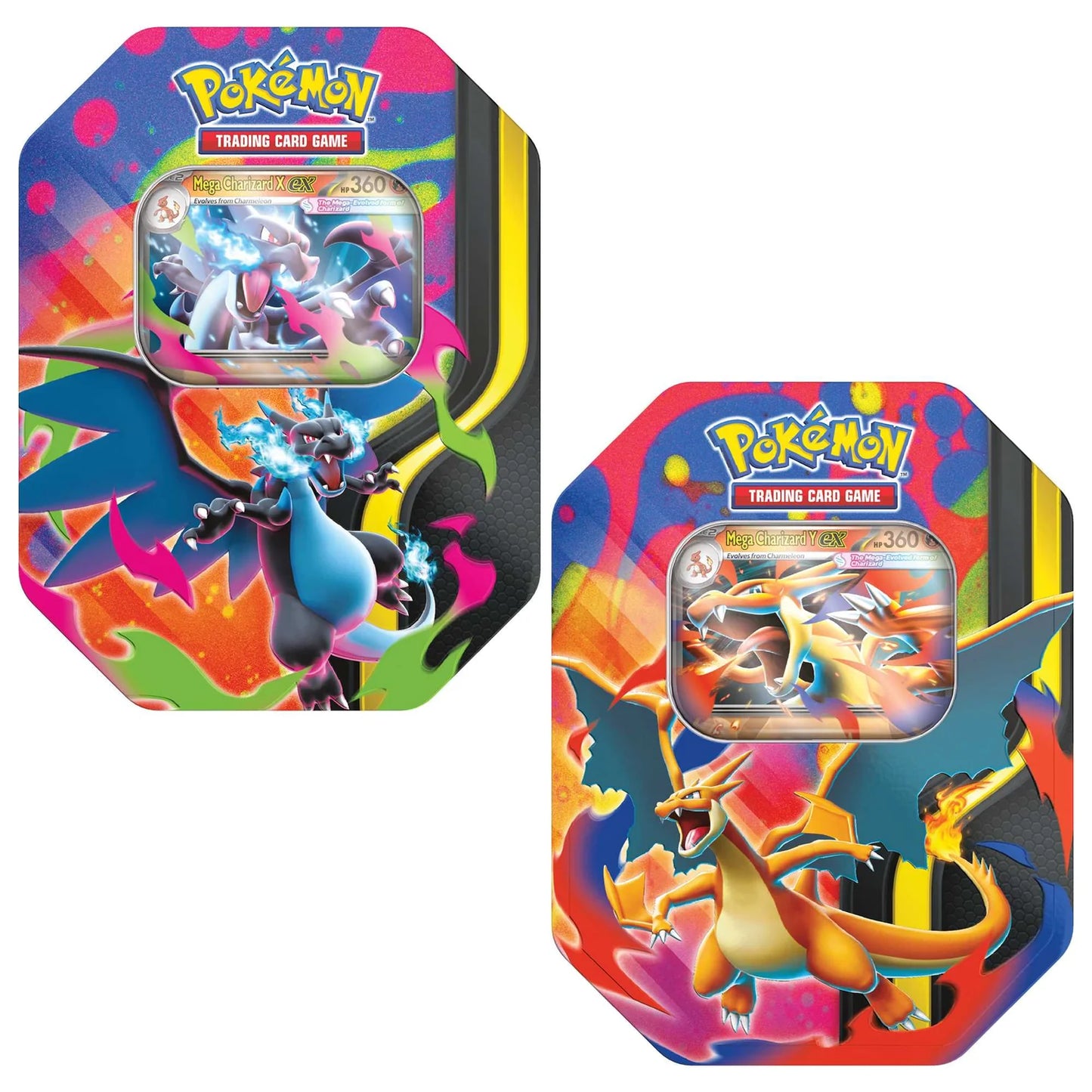 Pokémon Mega Charizard Ex Tin - Set of 2