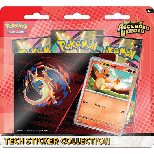 Pokémon Ascended Heroes Tech Sticker Collection - Charmander Promo (PRE-ORDER)
