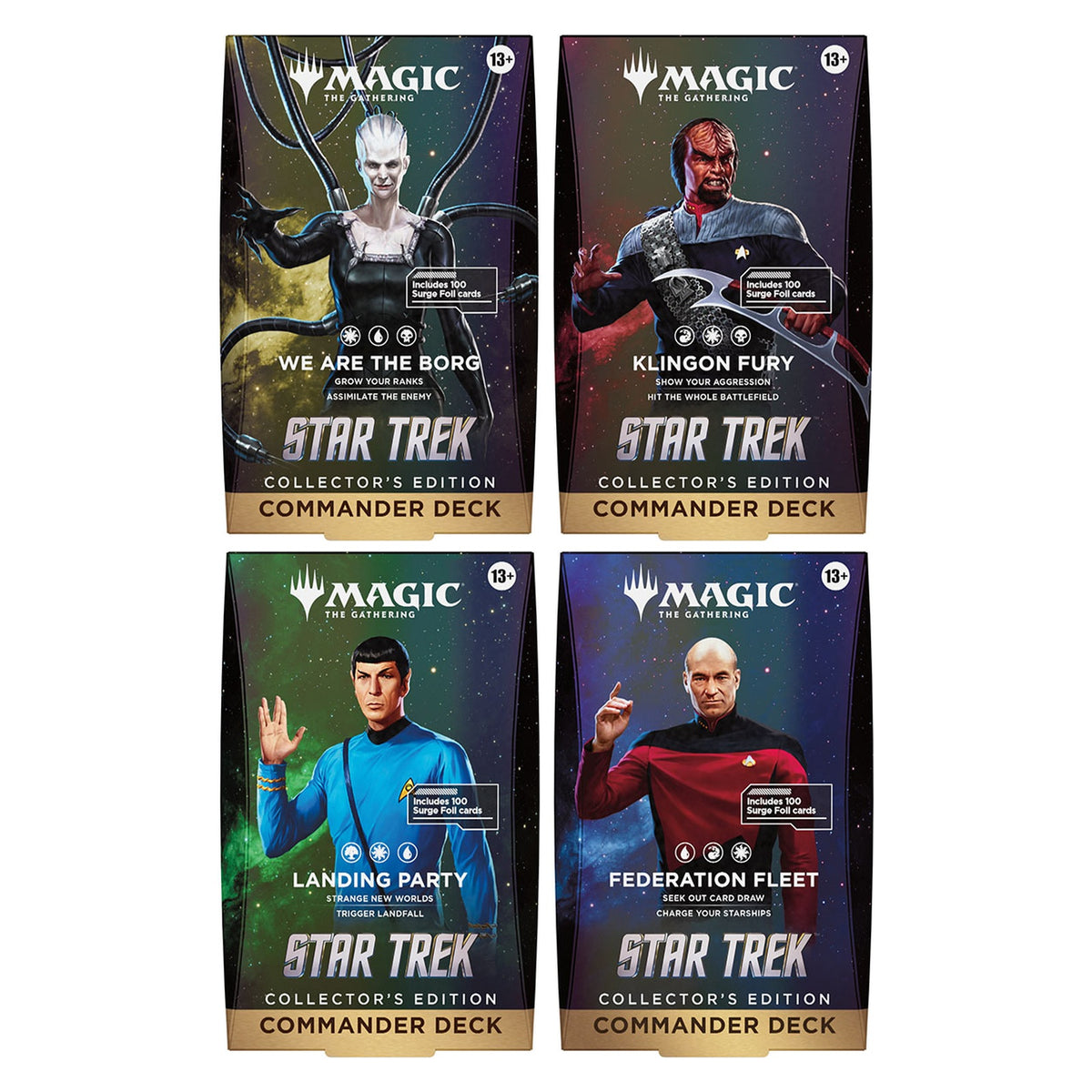 Magic: The Gathering - Star Trek Collector Commander Deck Set (4 Count) (PRE-ORDER)